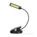 3W COB reading lamp with USB port and big clip flexible folding rechargeable desk lamp